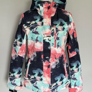 ❄️GSOU SNOW SKI Snowboarding/ski Jacket Colorful Women’s Size S